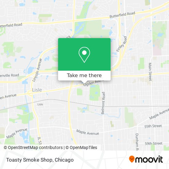 Mapa de Toasty Smoke Shop