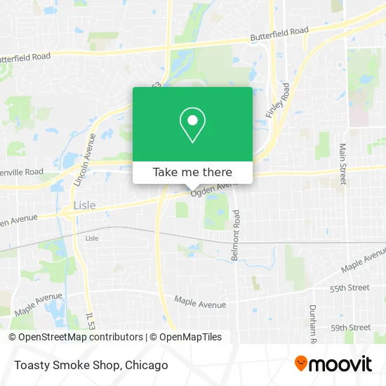 Toasty Smoke Shop map