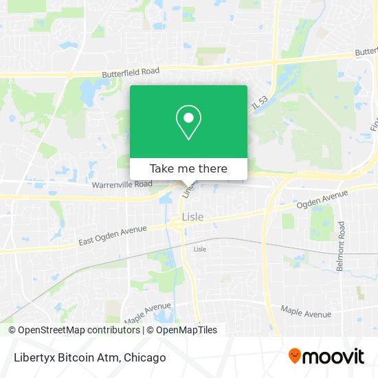 Mapa de Libertyx Bitcoin Atm