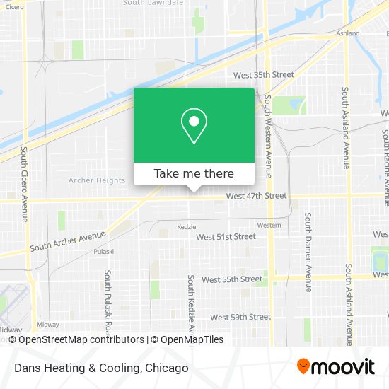 Dans Heating & Cooling map