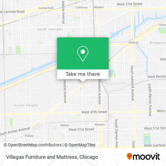 Villegas Furniture and Mattress map