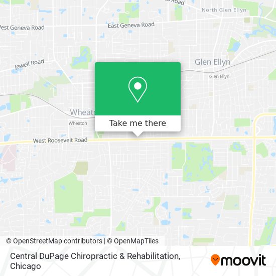 Central DuPage Chiropractic & Rehabilitation map