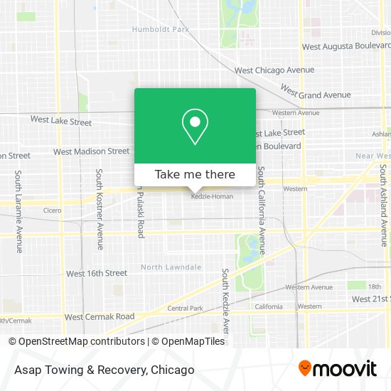 Asap Towing & Recovery map