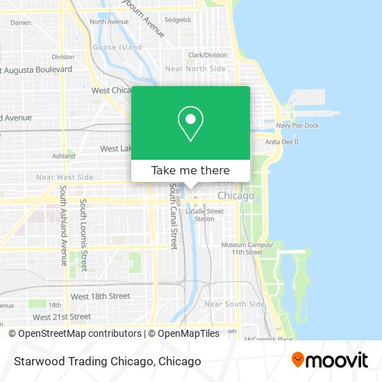 Mapa de Starwood Trading Chicago