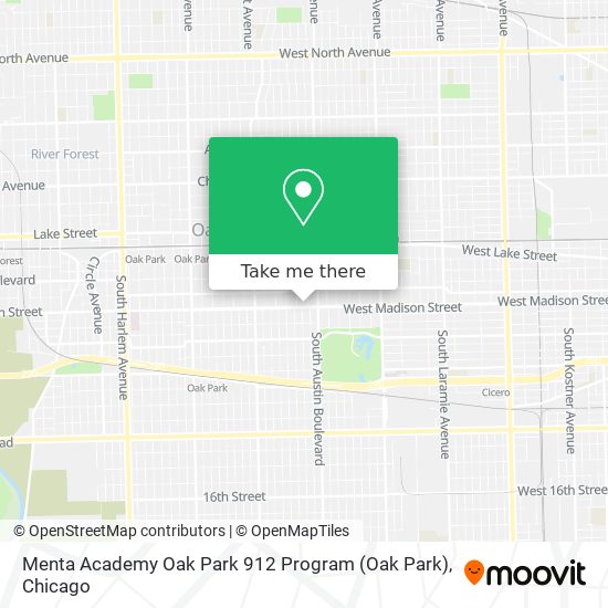 Mapa de Menta Academy Oak Park 912 Program