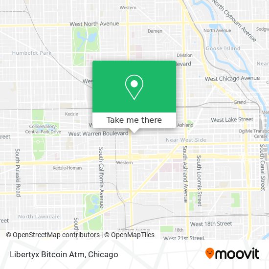 Mapa de Libertyx Bitcoin Atm