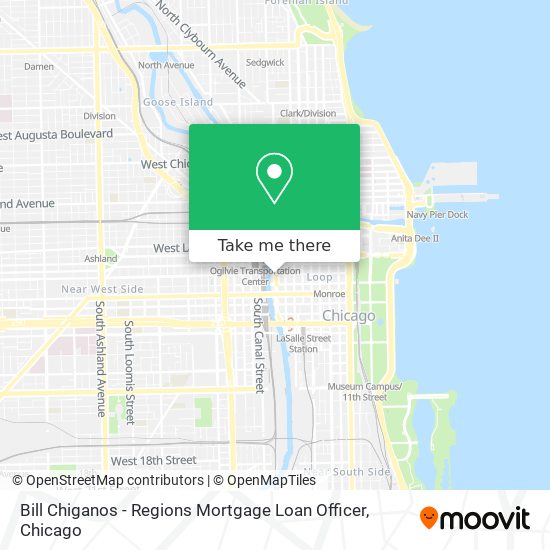 Mapa de Bill Chiganos - Regions Mortgage Loan Officer
