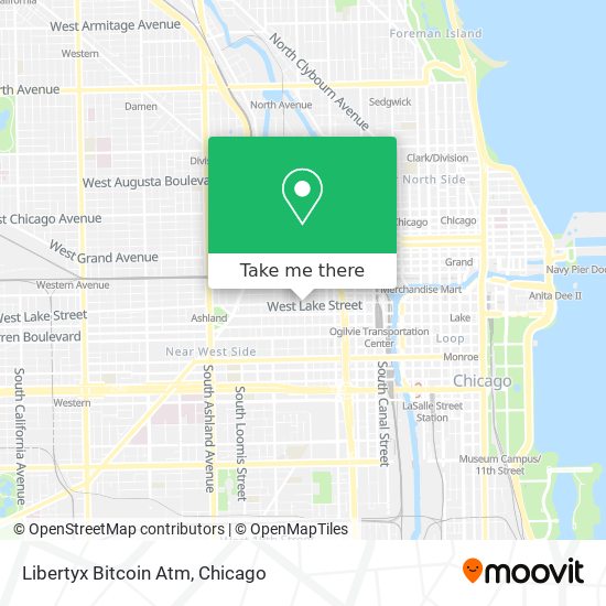 Mapa de Libertyx Bitcoin Atm