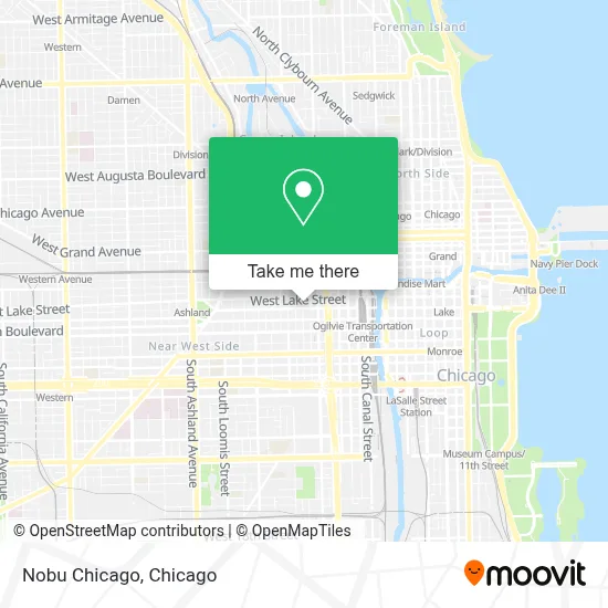 Nobu Chicago map