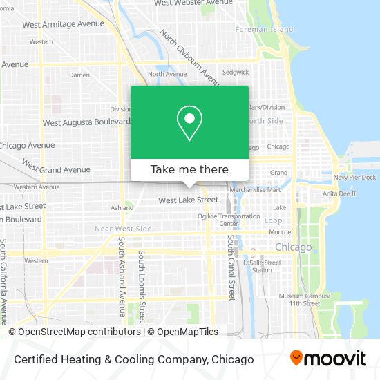 Certified Heating & Cooling Company map