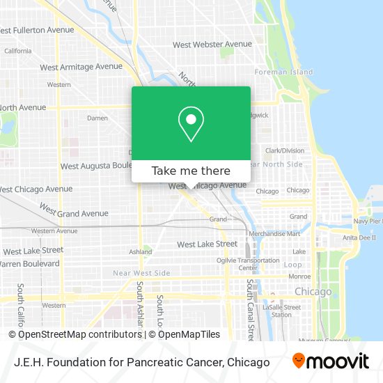 J.E.H. Foundation for Pancreatic Cancer map