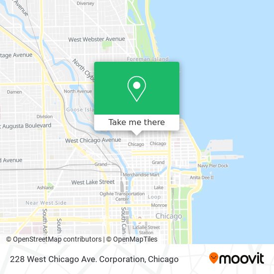 228 West Chicago Ave. Corporation map