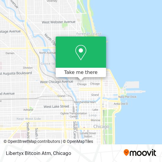 Mapa de Libertyx Bitcoin Atm