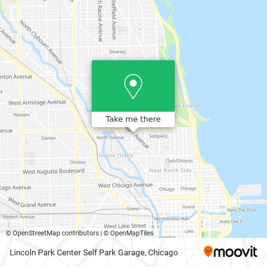 Lincoln Park Center Self Park Garage map