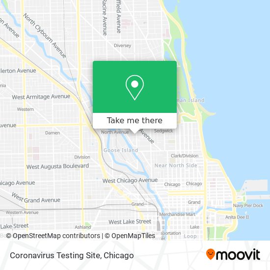 Coronavirus Testing Site map