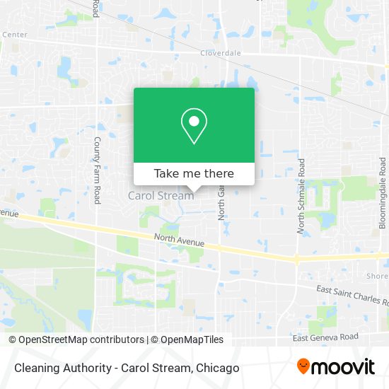 Mapa de Cleaning Authority - Carol Stream