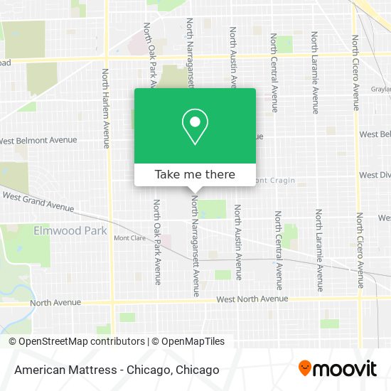 American Mattress - Chicago map