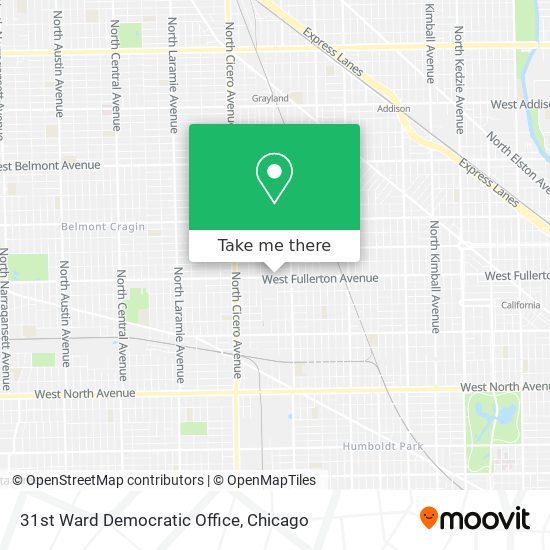 31st Ward Democratic Office map