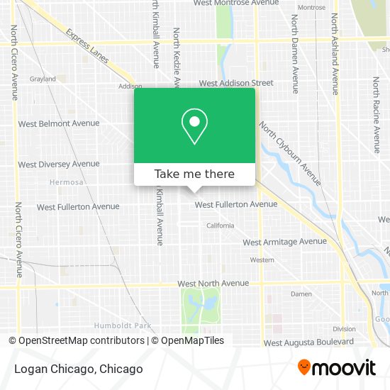 Mapa de Logan Chicago