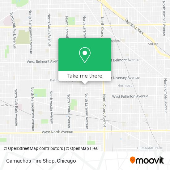 Camachos Tire Shop map