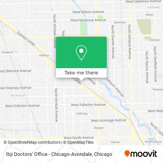 Mapa de Ibji Doctors' Office - Chicago-Avondale