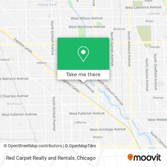 Red Carpet Realty and Rentals map
