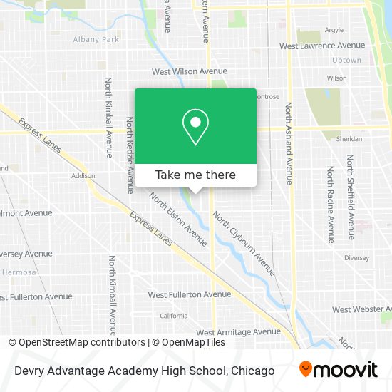 Mapa de Devry Advantage Academy High School