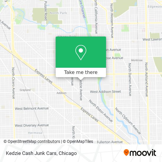 Kedzie Cash Junk Cars map