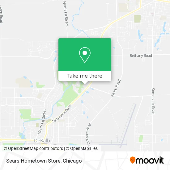 Sears Hometown Store map
