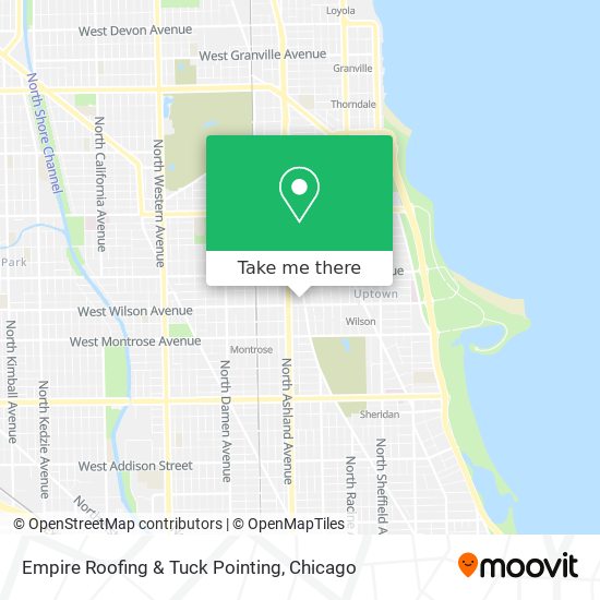 Empire Roofing & Tuck Pointing map