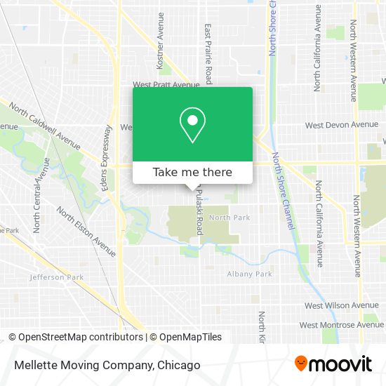 Mellette Moving Company map