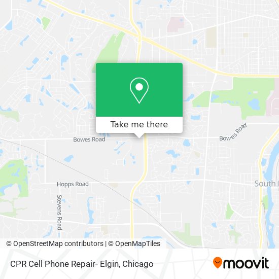 Mapa de CPR Cell Phone Repair- Elgin