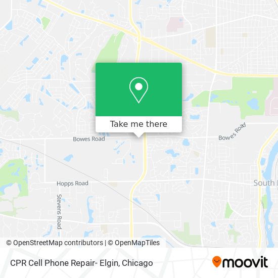 CPR Cell Phone Repair- Elgin map