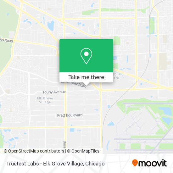 Mapa de Truetest Labs - Elk Grove Village