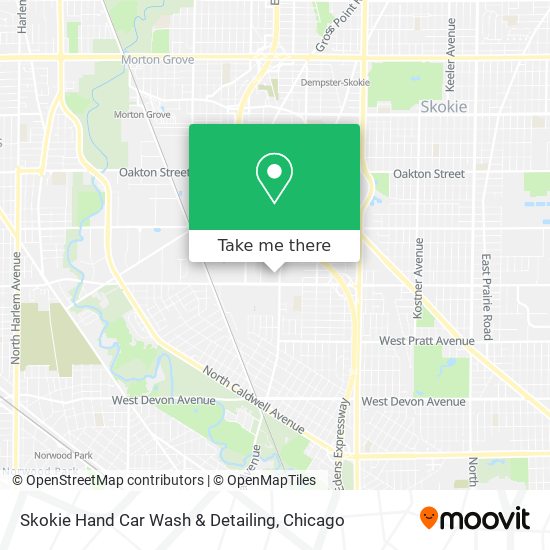 Skokie Hand Car Wash & Detailing map