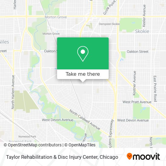 Mapa de Taylor Rehabilitation & Disc Injury Center