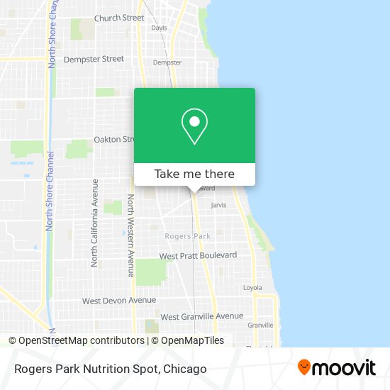 Rogers Park Nutrition Spot map