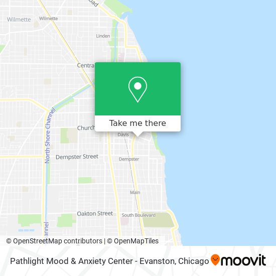 Mapa de Pathlight Mood & Anxiety Center - Evanston