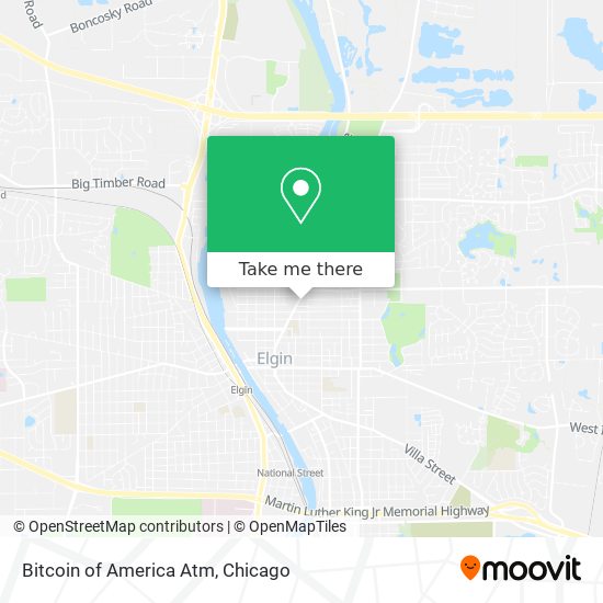 Mapa de Bitcoin of America Atm