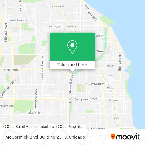Mapa de McCormick Blvd Building 2513