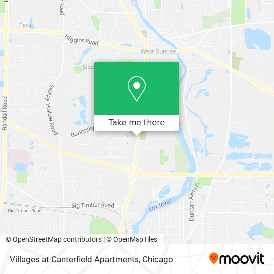 Mapa de Villages at Canterfield Apartments