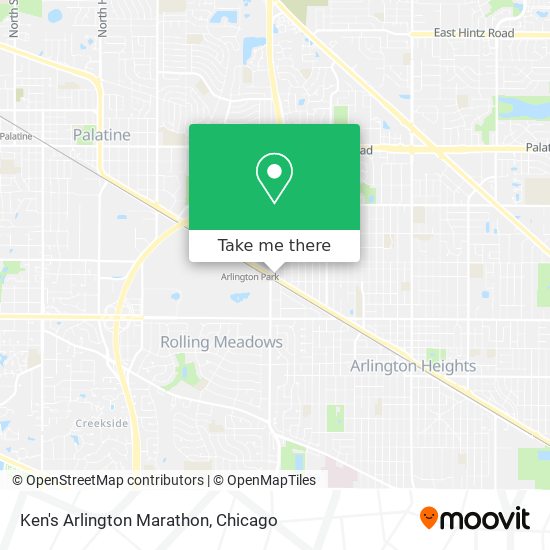Mapa de Ken's Arlington Marathon