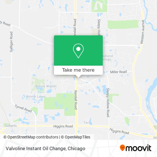 Mapa de Valvoline Instant Oil Change
