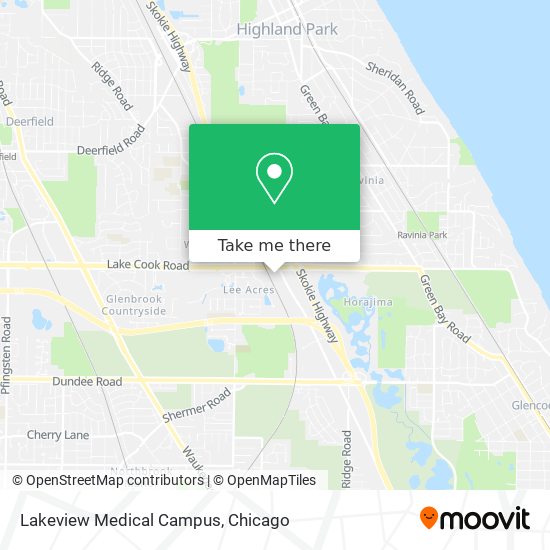 Lakeview Medical Campus map
