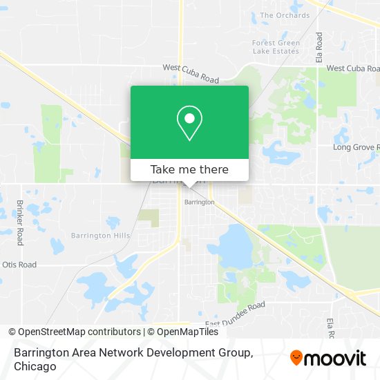 Mapa de Barrington Area Network Development Group