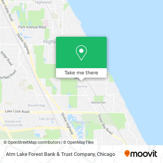 Atm Lake Forest Bank & Trust Company map