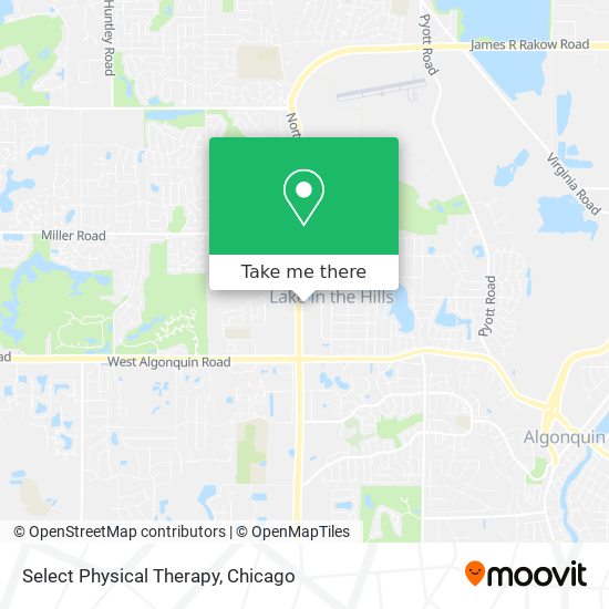 Mapa de Select Physical Therapy