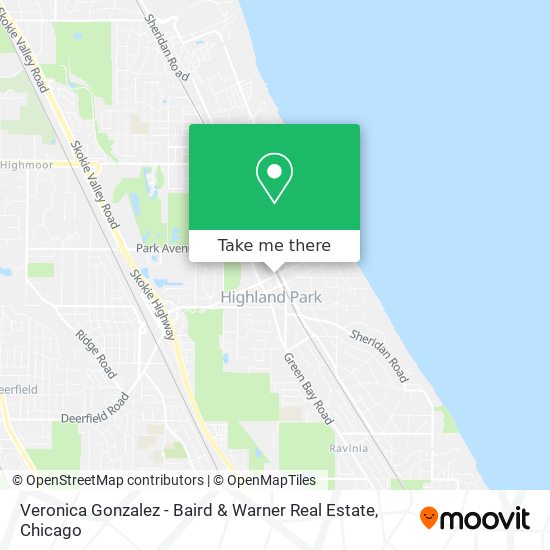 Veronica Gonzalez - Baird & Warner Real Estate map