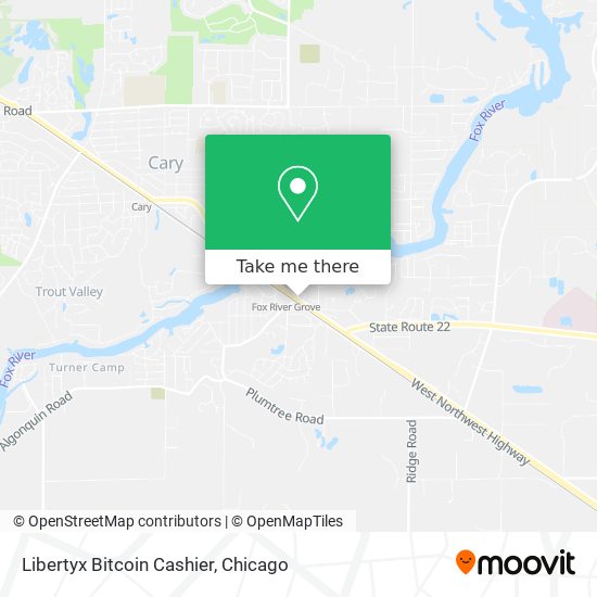 Mapa de Libertyx Bitcoin Cashier