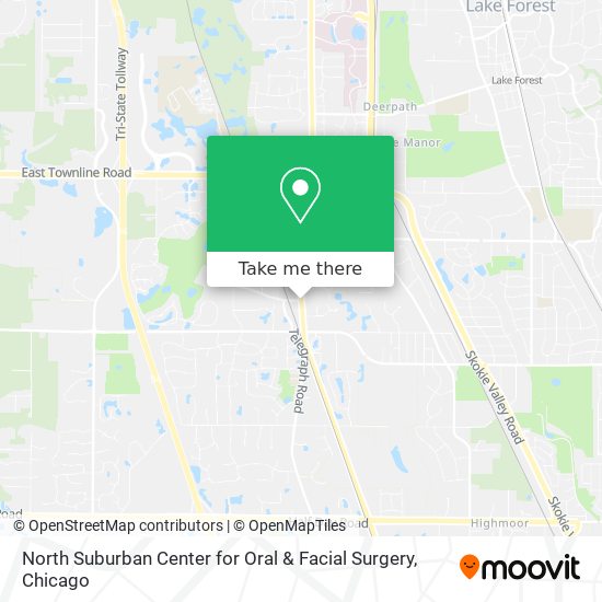 North Suburban Center for Oral & Facial Surgery map